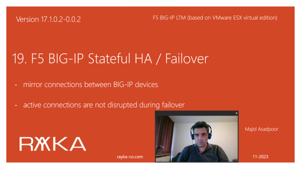 19. F5 BIG-IP stateful HA