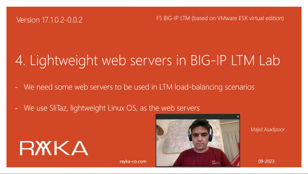 4. Lightweight Web Servers in F5 Big-IP LTM Lab Topology