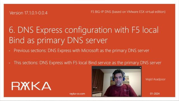 6. DNS Express configuration with F5 local Bind as primary DNS server