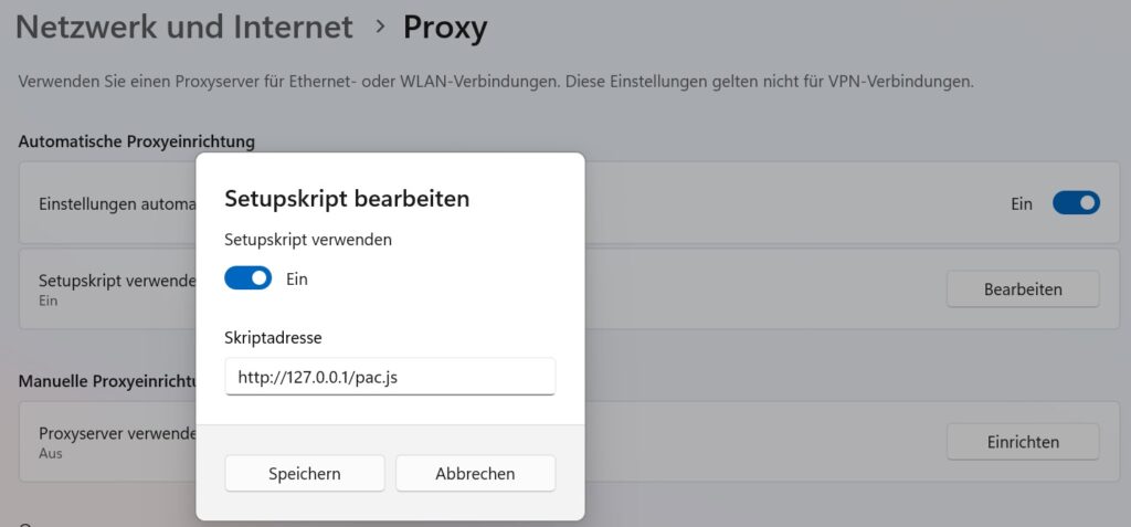 enable proxy for web applications with specific domains