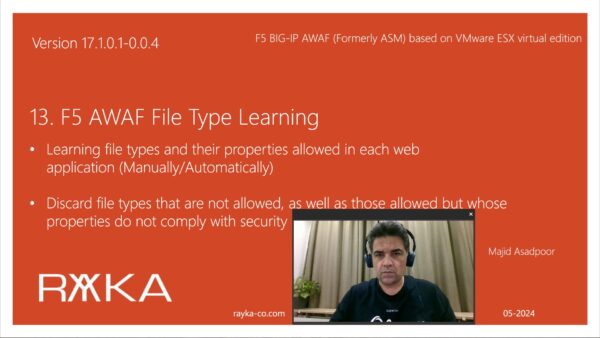 13. F5 AWAF File Type Learning