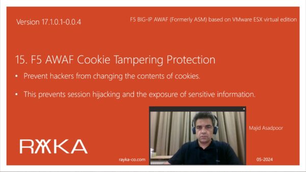 15. F5 AWAF Cookie Tampering Protection