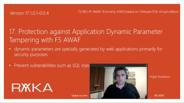 17. Protection against Application Dynamic Parameter Tampering with F5 AWAF