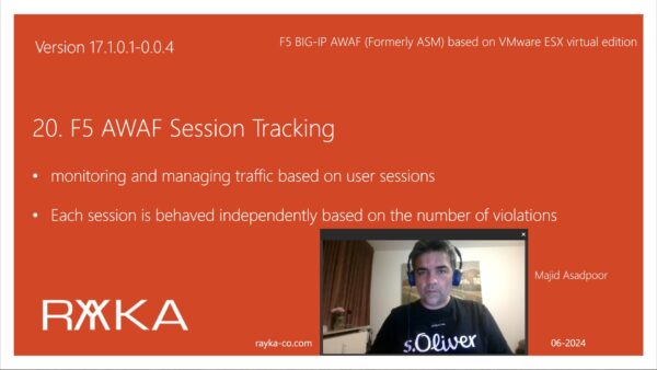 20. F5 AWAF session tracking