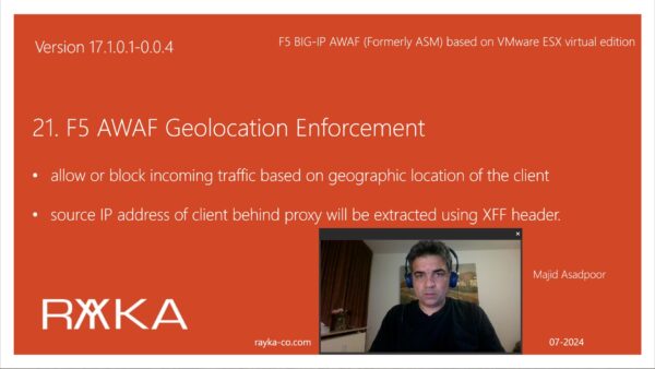 21. F5 AWAF Geolocation Enforcement