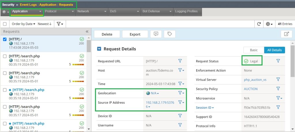 by default XFF Zimbabwe IP address are not recorded as source IP address in application event log