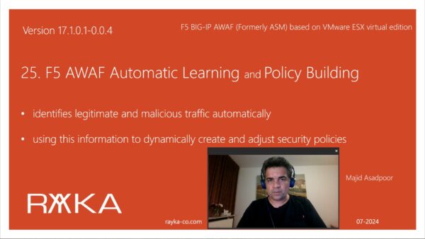 25. F5 AWAF Automatic Learning and Policy Building