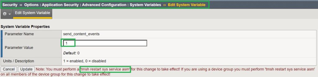 enable content events logging by activating send_content_events system variable