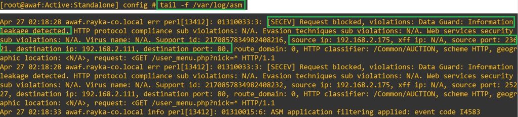 asm log file after activating content events logging system variable