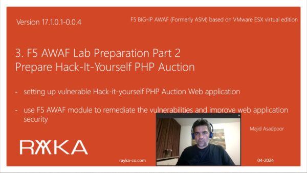 3. F5 AWAF Lab Preparation Part 2 _ Prepare Hack-It-Yourself PHP Auction