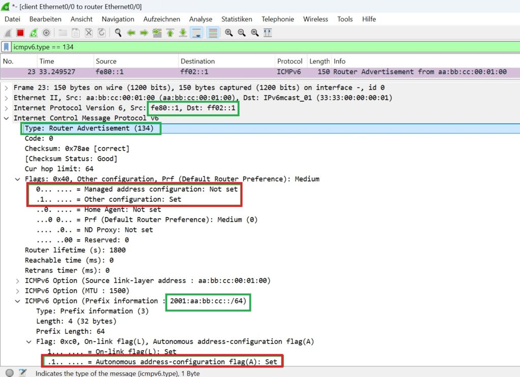 other-config-flag and stateless DHCPv6