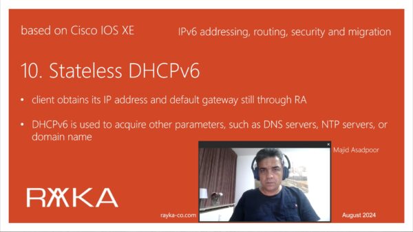 10. stateless DHCPv6