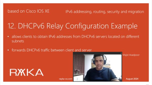 12. DHCPv6 Relay Agent Configuration Example