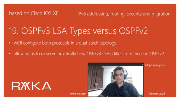 19. OSPFv3 LSA Types versus OSPFv2