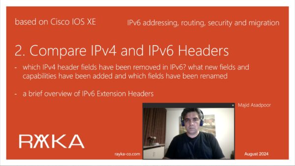 2. compare ipv4 and ipv6 header