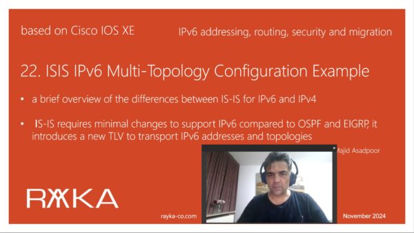 22. IS-IS IPv6 multi-topology configuration example