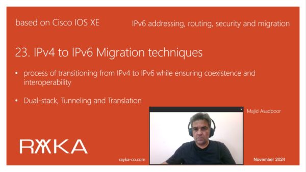 23. IPv4 to IPv6 Migration techniques