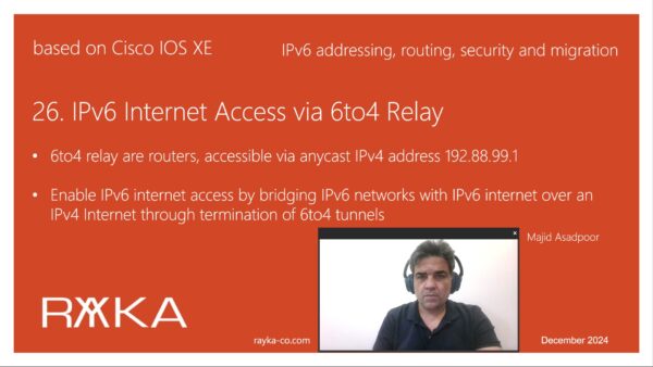 26. IPv6 Internet Access via a 6to4 Tunnel with 6to4 Relay