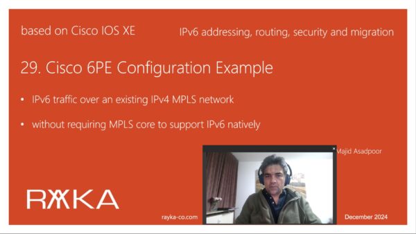 29. Cisco 6PE Configuration Example