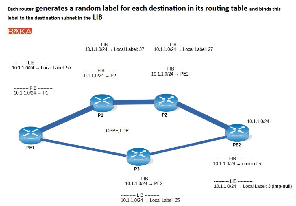 LDP Local Label assignment